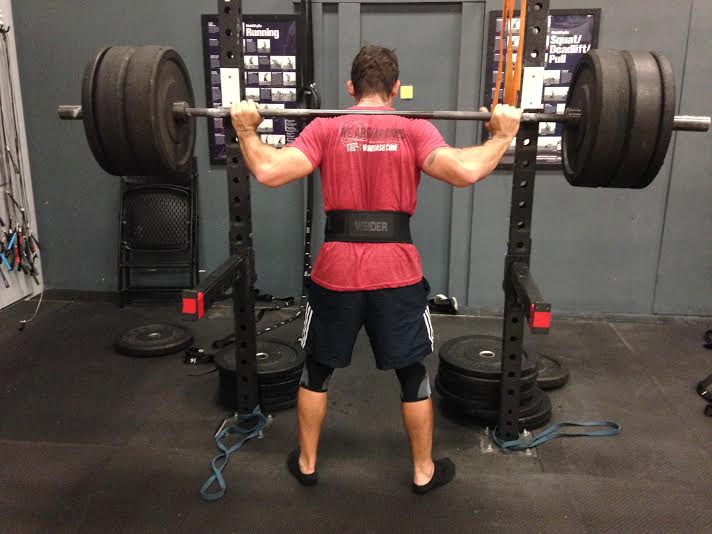 getting ready for back squats in new tampa