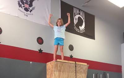 9 Year Old Eva Embodies Work Hard Attitude