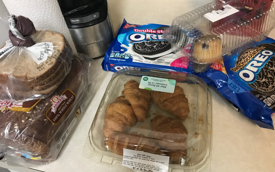 Currently On My Kitchen Counter: Oreos, Pastries, Apple Pie